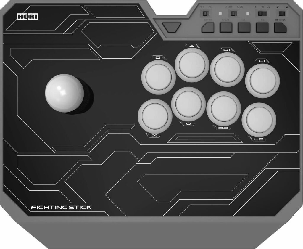 Hori Fighting Stick Mini in Gray - Nintendo Switch