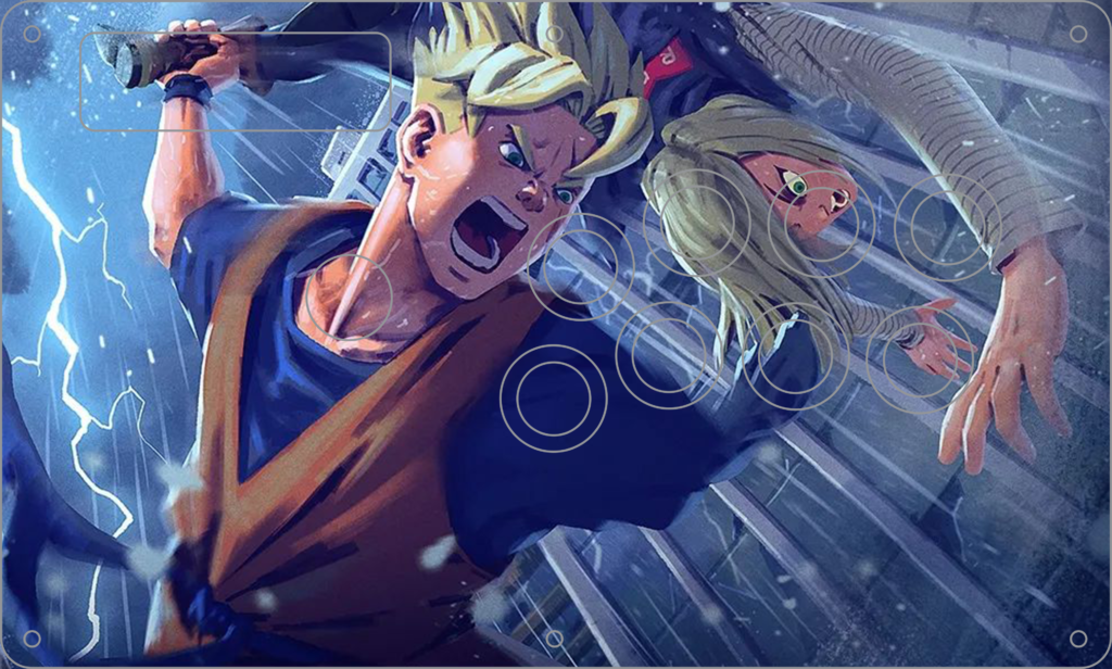 Gohan & Android 18 artwork