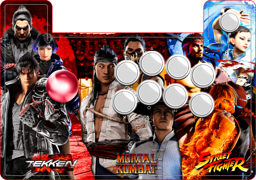 Tekken, Mortal Kombat, and Street Fighter